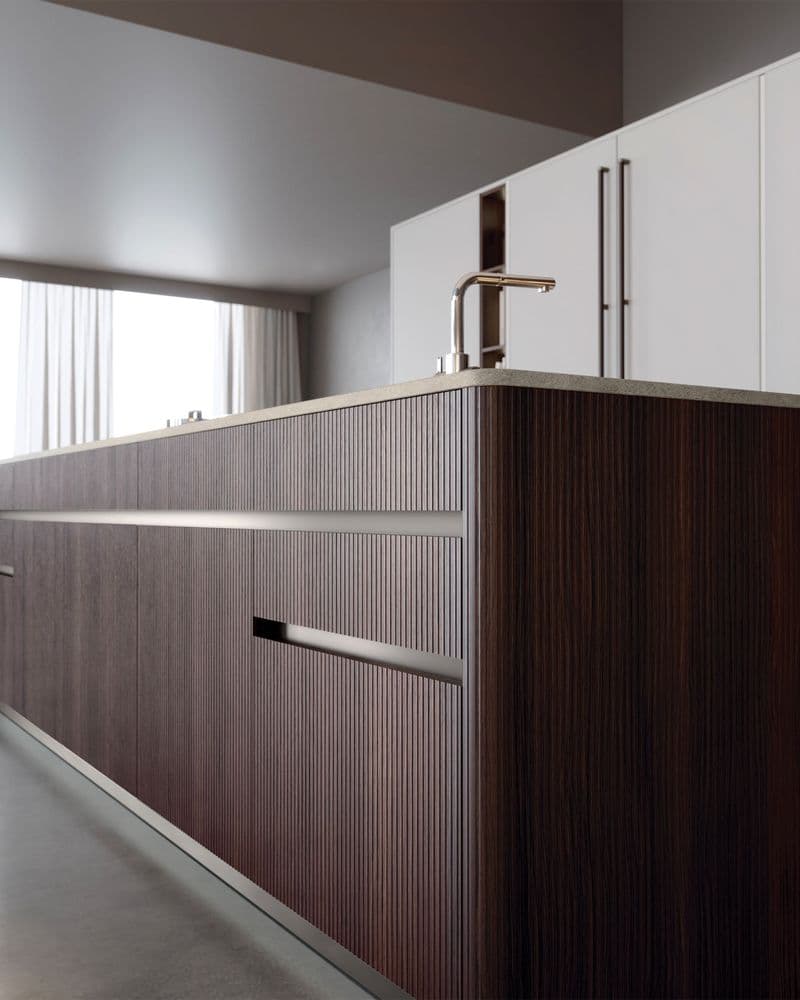 Fianco raggiato Canneté Legno